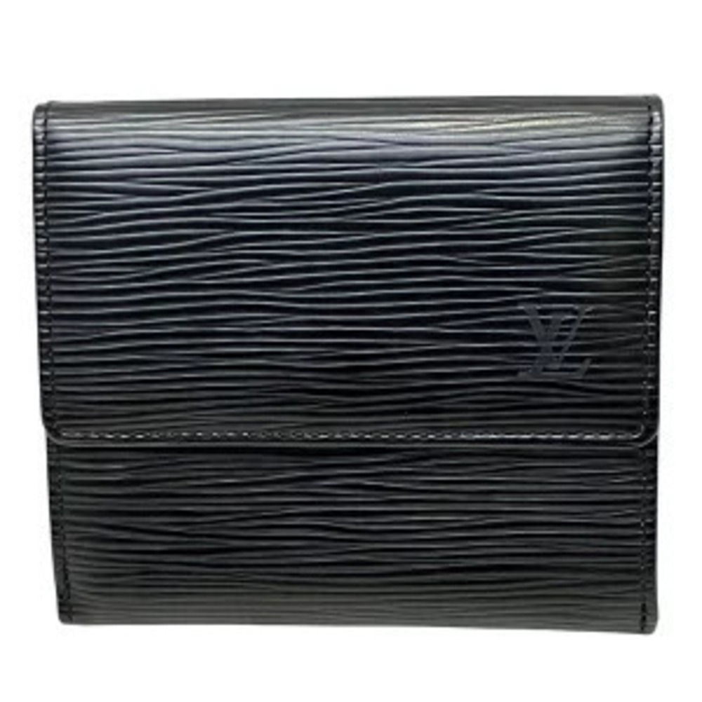 Louis Vuitton Epi Portemonnaie Billet Carte Credit Double Snap Tri fold Wallet